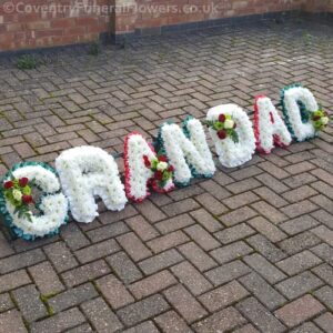 GRANDAD Named Letter Tribute White