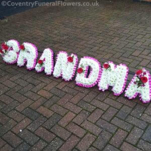 GRANDMA Named Letter Tribute White