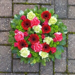 Green Red Posy