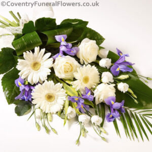 White  Rose Iris Sheaf