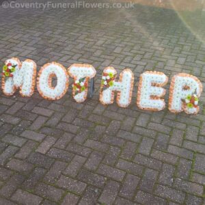 MOTHER Named Letter Tribute White