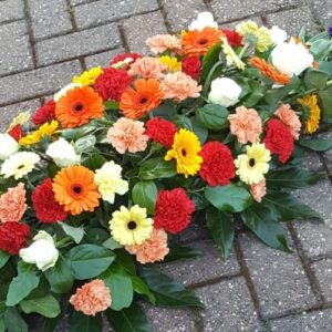 Colourful Mixed Casket Spray