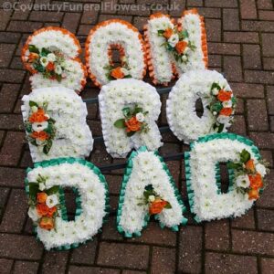 Custom Funeral Letter Tribute White