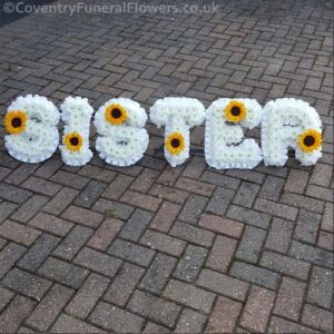 SISTER Named Letter Tribute White